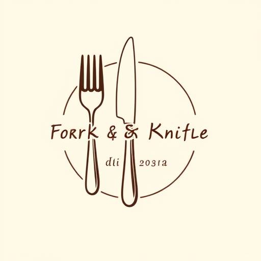 Logo di Sapori di Toscana con una forchetta e un coltello stilizzati.